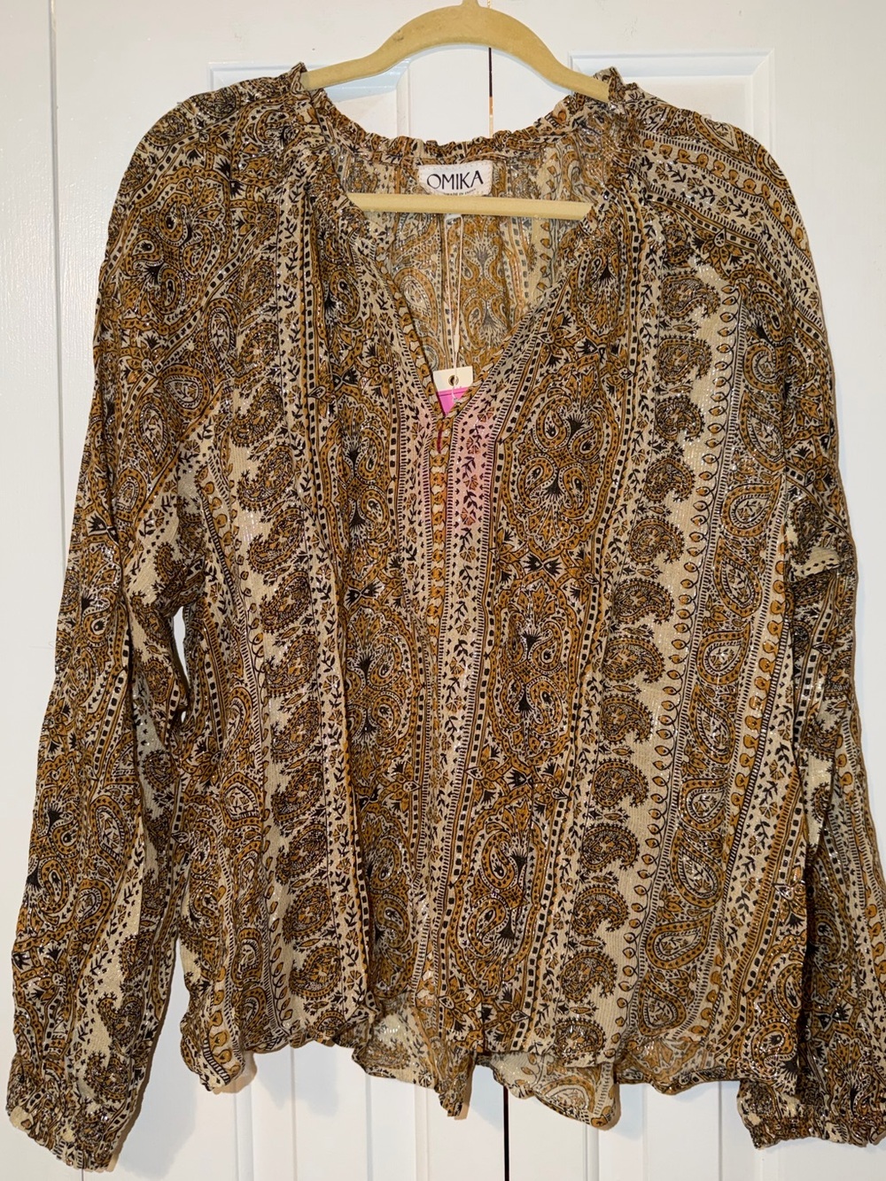 Omika Irma Blouse Salania Almond size XL